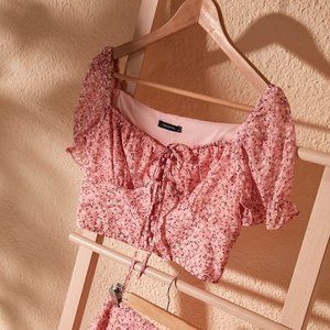 Pink Off the Shoulder Blouse